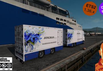 Мод DAF XF 116 Flower Shuttle версия 2.0 для Euro Truck Simulator 2 (v1.49.x)