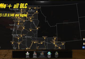 Profile + all DLC версия 1.0 для American Truck Simulator (v1.37.x, 1.38.x)