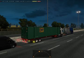 Мод 53’ футовые контейнеры в трафик версия 1.0 для American Truck Simulator (v1.35.x)