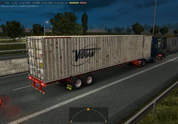 Мод 53’ футовые контейнеры в трафик версия 1.0 для American Truck Simulator (v1.35.x)