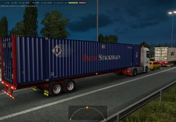 Мод 53’ футовые контейнеры в трафик версия 1.0 для American Truck Simulator (v1.35.x)