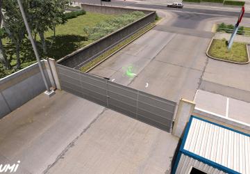 Мод Animated gates in companies версия 1.6 для American Truck Simulator (v1.53)