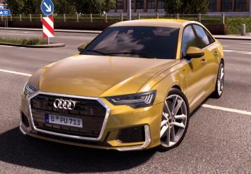 Мод Audi A6 2020 версия 2.0 для American Truck Simulator (v1.57.x)