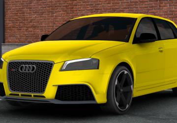 Мод Audi RS3 Sportback версия 1.8 для American Truck Simulator (v1.46.x)