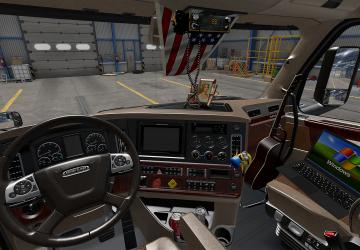 Мод Beige Interior for Freightliner Cascadia 2019 v1.0 для American Truck Simulator (v1.40.x)