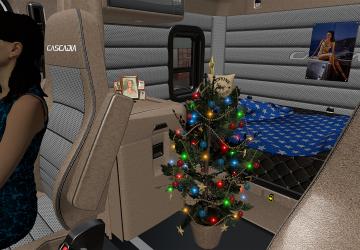 Мод Beige Interior for Freightliner Cascadia 2019 v1.0 для American Truck Simulator (v1.40.x)