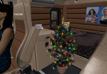 Мод Beige Interior for Freightliner Cascadia 2019 v1.0 для American Truck Simulator (v1.40.x)