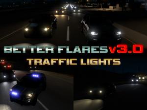 Мод Better Flares addons for Jazzycat Packs версия 3.0 для American Truck Simulator (v1.29.x, 1.30.x)