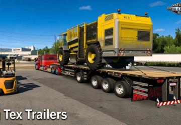 Мод Big Tex Trailers версия 2.0 для American Truck Simulator (v1.60.x)