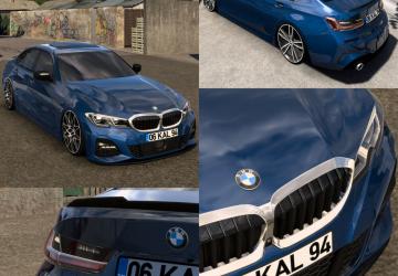 Мод BMW 3 Series G20 версия 1.1 для American Truck Simulator (v1.54.x)