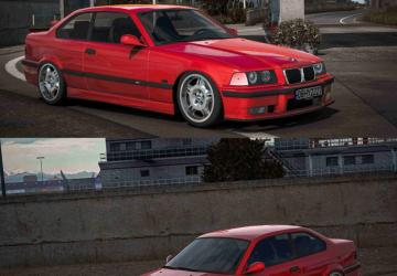 Мод BMW E36 версия 3.1 для American Truck Simulator (v1.45.x)