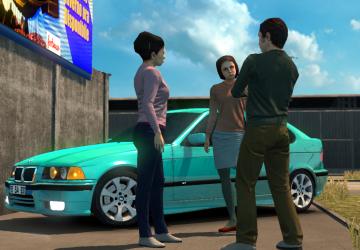 Мод BMW E36 Compact версия 1.0 для American Truck Simulator (v1.33.x, 1.34.x)