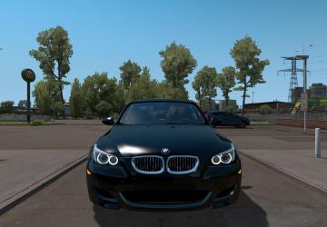 Мод BMW M5 E60 2009 версия 1.0 для American Truck Simulator (v1.35.x, 1.36.x)