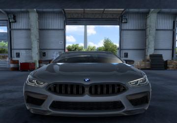 Мод BMW M8 G16 2022 версия 1.1 для American Truck Simulator (v1.48.x)