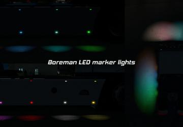 Мод Boreman LED Marker Lights Pack версия 1.4 для American Truck Simulator (v1.29.x, 1.30.x)