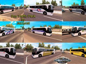 Мод Bus Traffic Pack версия 1.1 для American Truck Simulator (v1.6.x, 1.28.x)