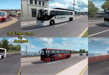 Мод Bus Traffic Pack версия 1.4 для American Truck Simulator (v1.36.x)