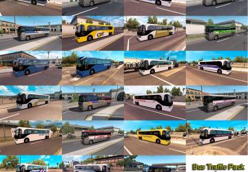 Мод Bus Traffic Pack версия 1.4 для American Truck Simulator (v1.36.x)