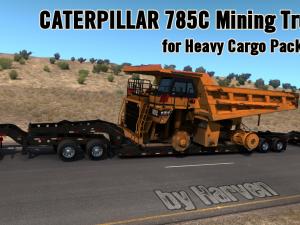 Мод Caterpillar 785C Mining Truck for Heavy Cargo Pack DLC v1.0 для American Truck Simulator (v1.30.x)
