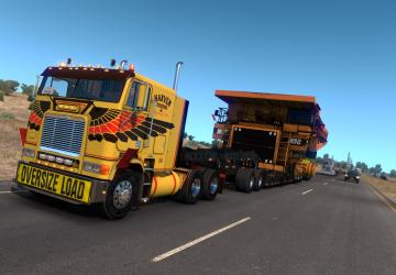 Мод Caterpillar 785C Mining Truck for Heavy Cargo Pack DLC v11.06.19 для American Truck Simulator (v1.35.x)