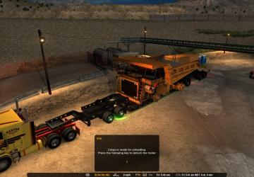 Мод Caterpillar 785C Mining Truck for Heavy Cargo Pack DLC v1.1 для American Truck Simulator (v1.31.x)