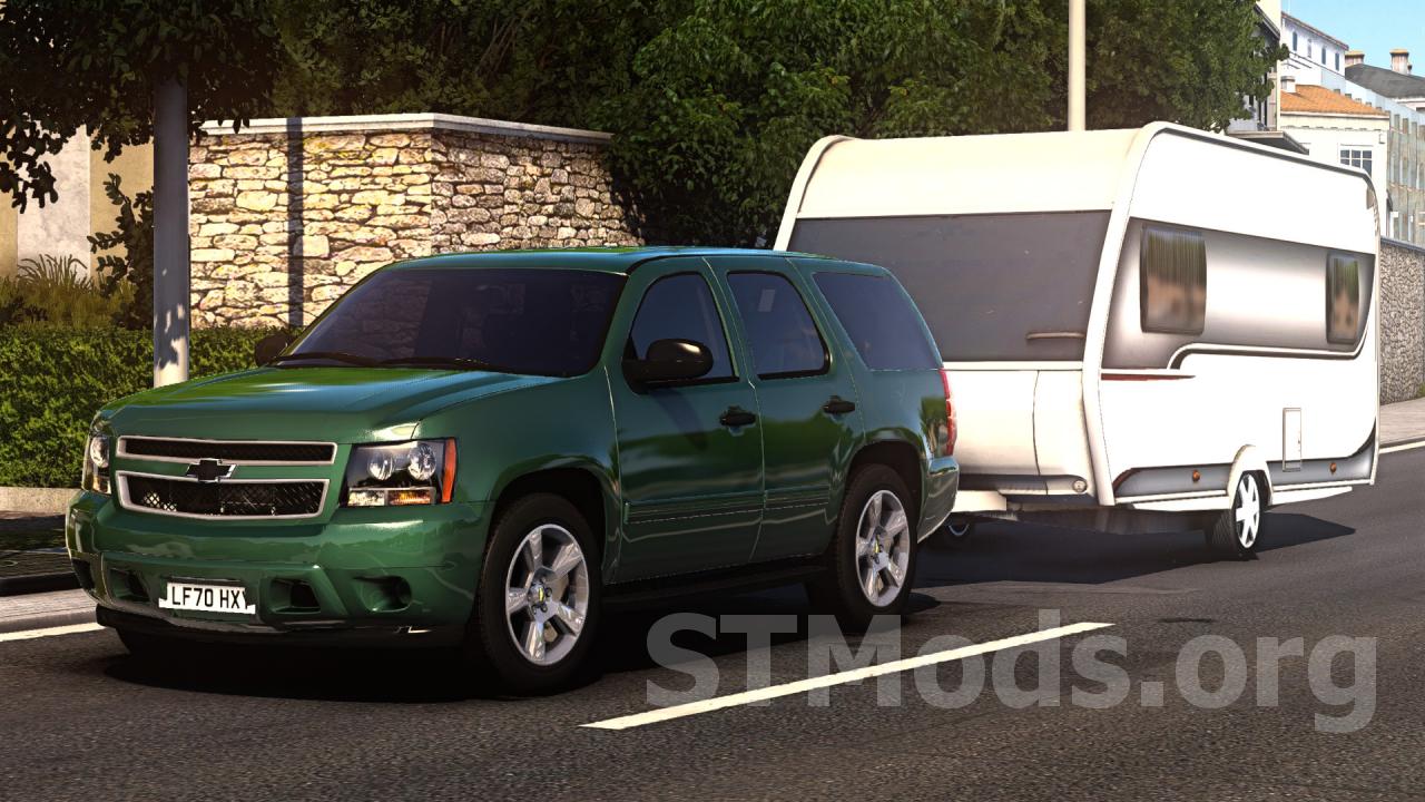 Скачать мод Chevrolet Tahoe 2007 версия 3.7 для American Truck Simulator  (v1.50.x)