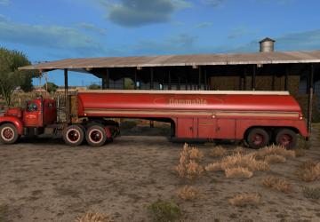 Мод Cкин и грузы для цистерны «Duel» версия 1.0 для American Truck Simulator (v1.38.x)