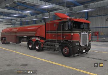 Мод Cкин и грузы для цистерны «Duel» версия 1.2 для American Truck Simulator (v1.38-1.43)