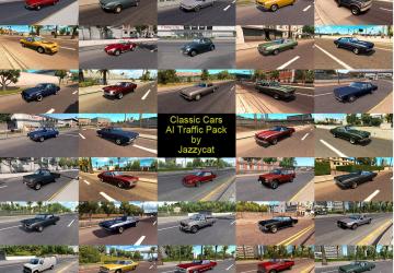 Мод Classic Cars AI Traffic Pack версия 2.1 для American Truck Simulator (v1.32.x)