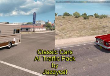 Мод Classic Cars AI Traffic Pack версия 3.7 для American Truck Simulator (v1.35.x)