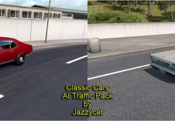 Мод Classic Cars AI Traffic Pack версия 3.9 для American Truck Simulator (v1.35.x)