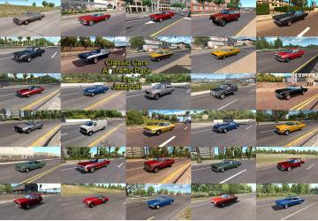 Мод Classic Cars AI Traffic Pack версия 5.0 для American Truck Simulator (v1.35.x, 1.36.x)