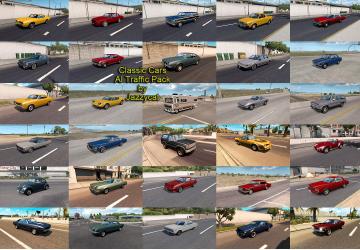 Мод Classic Cars AI Traffic Pack версия 5.1 для American Truck Simulator (v1.35.x, 1.36.x)
