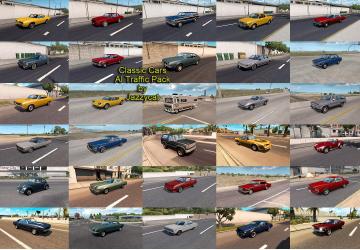 Мод Classic Cars AI Traffic Pack версия 9.0.1 для American Truck Simulator (v1.49.x)