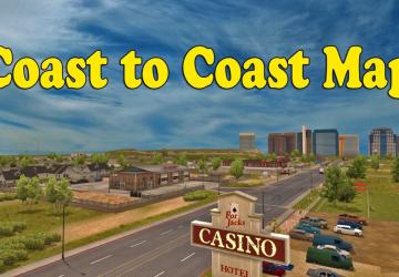 Карта «Coast to Coast» версия 2.12.45.3 для American Truck Simulator (v1.45.x)
