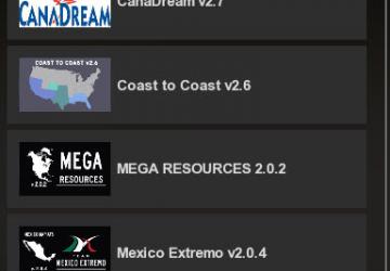 Карту Карта «Coast to Coast» версия 2.7 для American Truck Simulator (v1.34.x)