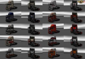 Мод Dirty Skins Pack for Freightliner FLB версия 1.0 для American Truck Simulator (v1.28.x, - 1.39.x)