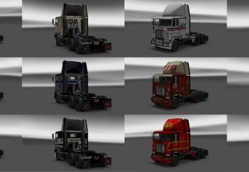 Мод Dirty Skins Pack for Freightliner FLB версия 1.0 для American Truck Simulator (v1.28.x, - 1.39.x)