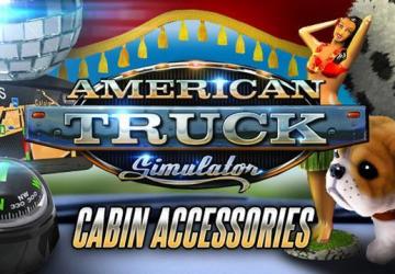 Мод DLC Cabin Accessories Mod версия 2.0 для American Truck Simulator (v1.4.x, - 1.39.x)