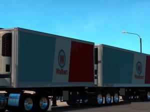 Мод Двойной прицеп «Double Trailer» версия 3.1 для American Truck Simulator (v1.6.x, - 1.31.x)