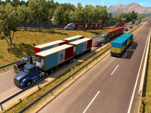 Мод Двойные и тройные сцепки в трафик версия 1.0 для American Truck Simulator (v1.28.x, 1.29.x)