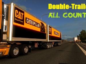 Мод Двойные прицепы без ограничений версия 1.0 для American Truck Simulator (v1.28.x)