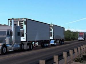 Мод Двойные трейлеры версия 1.0 для American Truck Simulator (v1.6.2.1s)