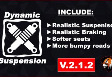 Мод Dynamic Suspension with Keyboard & Steering Wheel v2.1.3 для American Truck Simulator (v1.41.x)