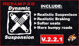 Мод Dynamic Suspension with Keyboard & Steering Wheel vV2.2.1 для American Truck Simulator (v1.44)