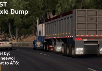 Мод EAST 4 Axle Dump версия 1.0 для American Truck Simulator (v1.32.x)