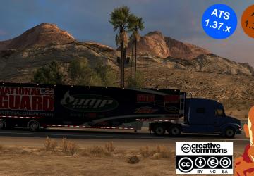 Мод Featherlite Trailer версия 1.0 для American Truck Simulator (v1.35.x, - 1.39.x)