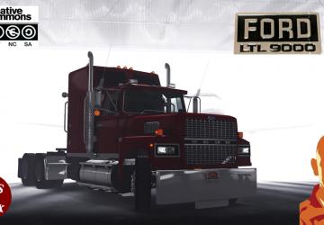 Мод Ford LTL 9000 версия 1.0 для American Truck Simulator (v1.48.x)