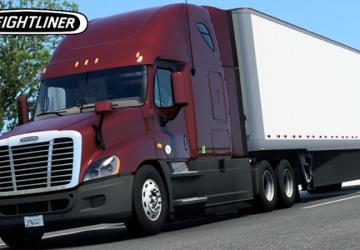 Мод Freightliner Cascadia 2008 версия 1.0 для American Truck Simulator (v1.46.x, 1.47.x)