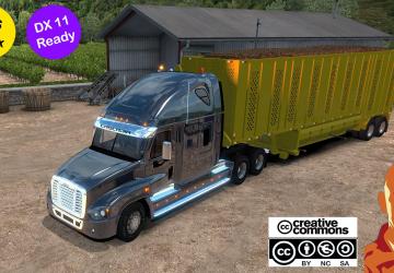 Мод Freightliner Cascadia версия 10.10.19 для American Truck Simulator (v1.35.x, 1.36.x)